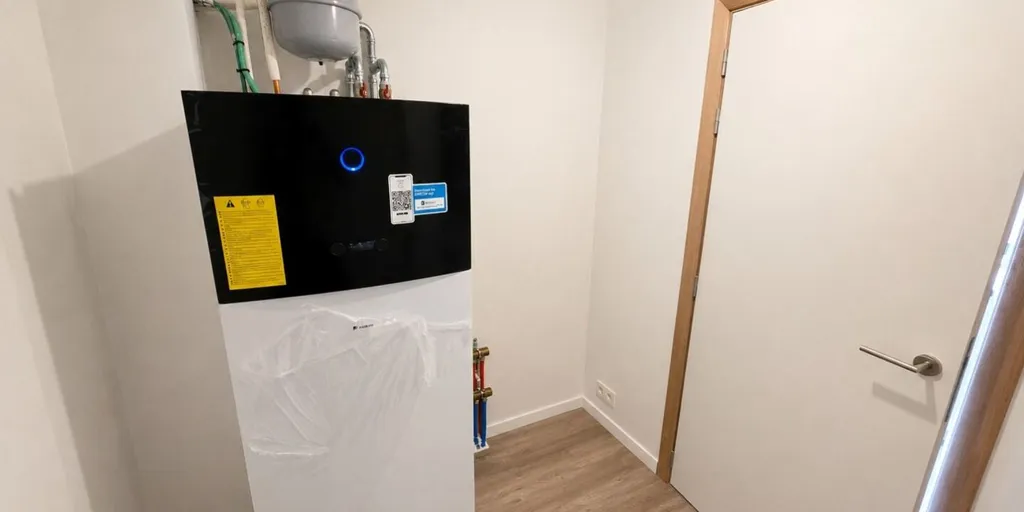 Buanderie - Appartement énergétique avec terrasse à Kortrijk