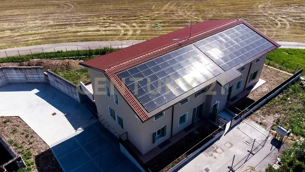 Aerial - New Ground-Floor Flat with Garden in Zevio