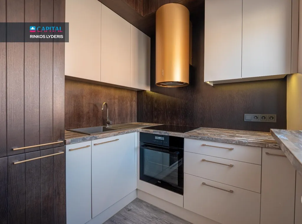 Cuisine - 2-Bedroom Apartment with Balcony in Klaipėda Centre