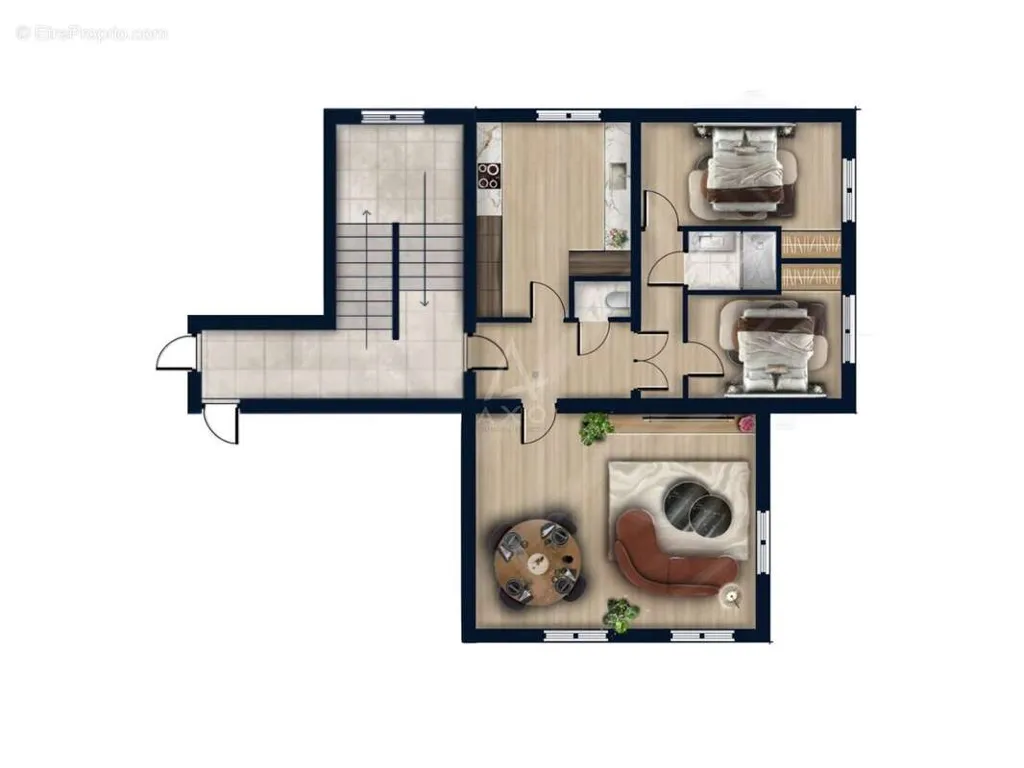Planimetria - Luxury Apartment with Private Garden in Clisson