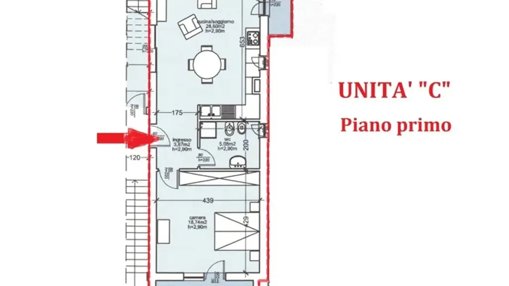 Plaan - Newly Constructed Duplex with Balcony in Palermo