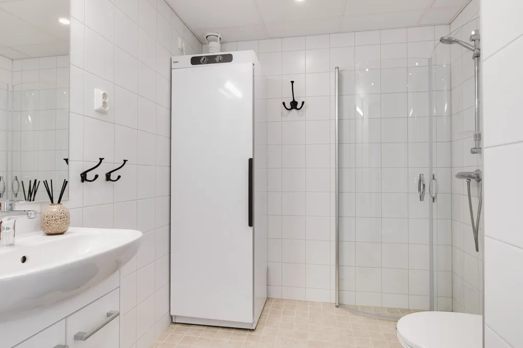 Salles de bain - Apartment with Ski Access in Kungsberget