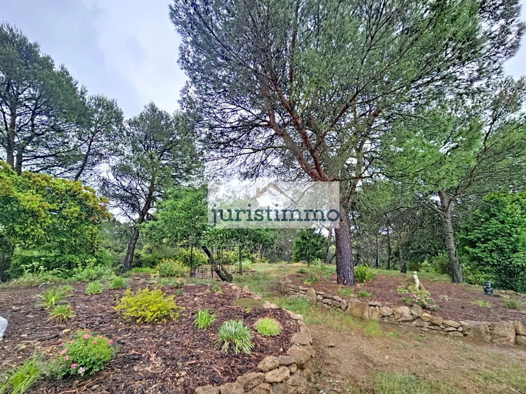 Garden - Two-Home Property with Panoramic Pool in Uchaux