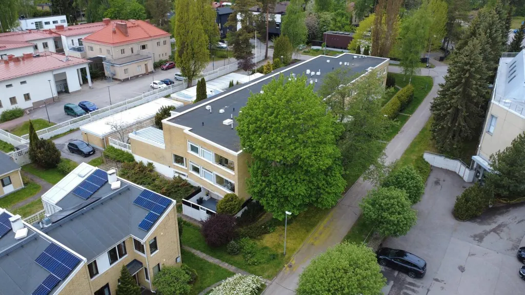Aerial - Two-Storey Apartment with Balcony in Westend