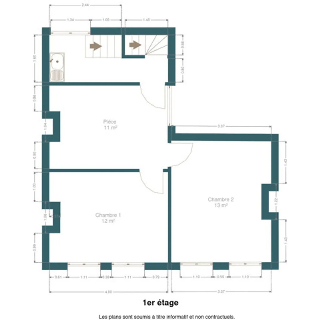 Plan - Maison à Rénover avec Terrasse à Grivegnée