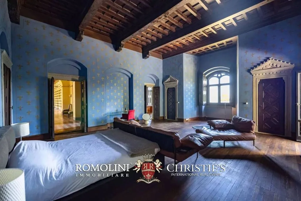 Chambres - Neo-Gothic Castle with Park in Reggello, Tuscany
