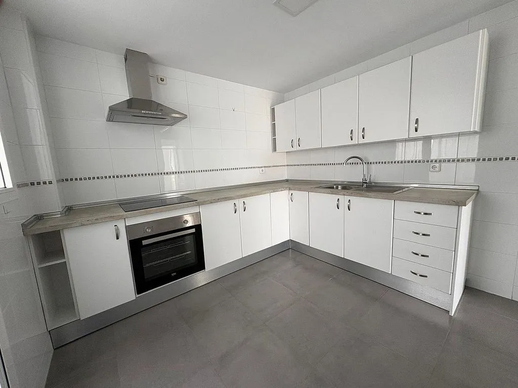Köök - Apartment with Pool and Sea View in Málaga