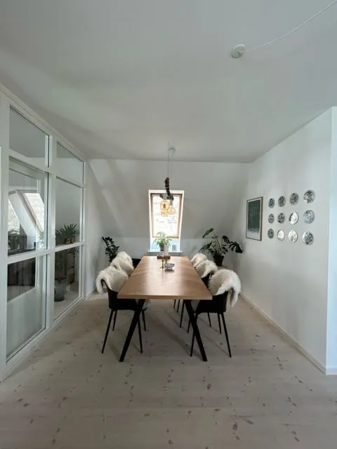 Dining Room - Bright Apartment with Garden View in Haderslev
