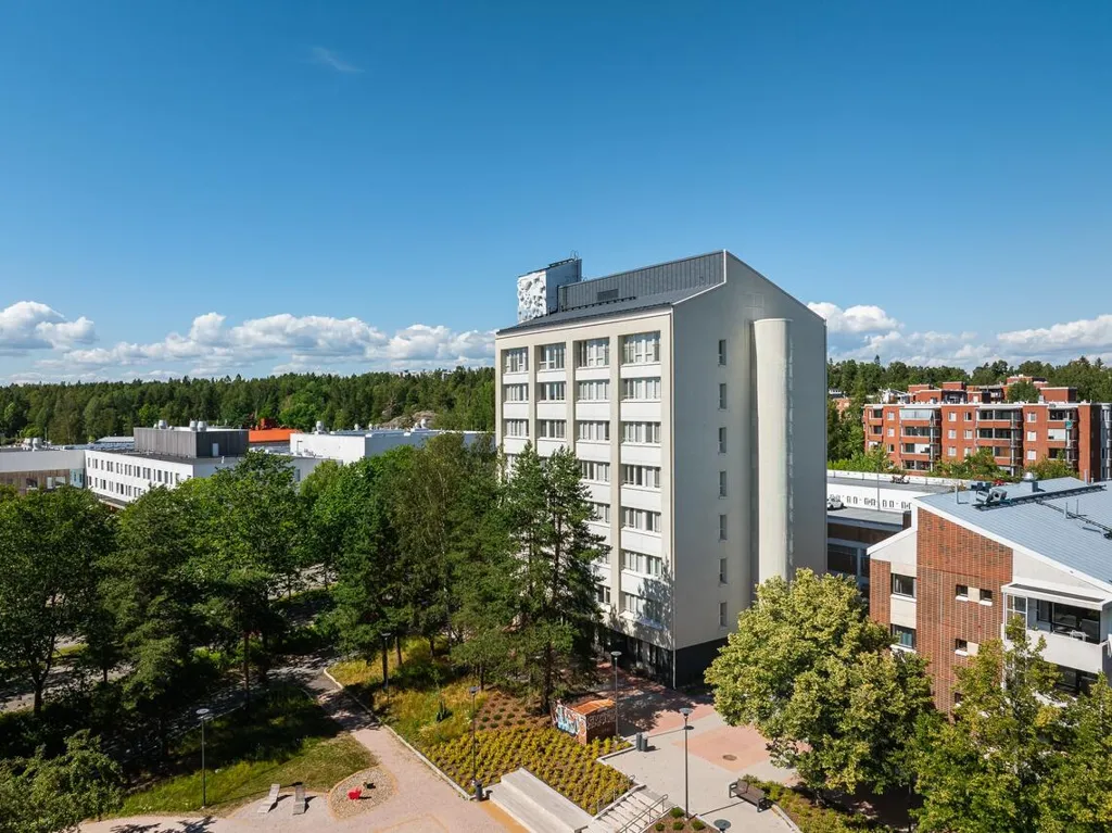 Õhuvaade - Modern Studio with Garden View in Leppävaara