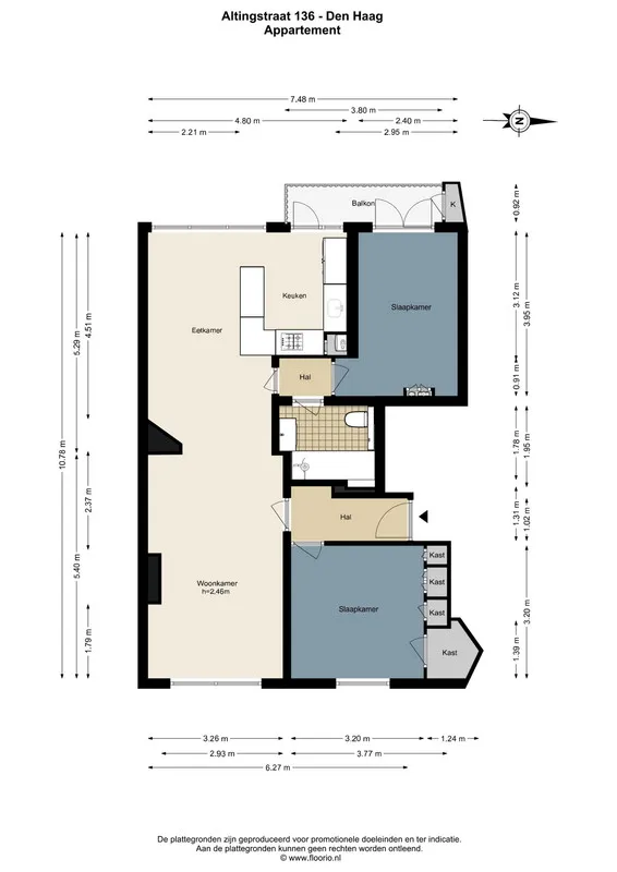 Plaan - Modern Apartment with Balcony in Bezuidenhout