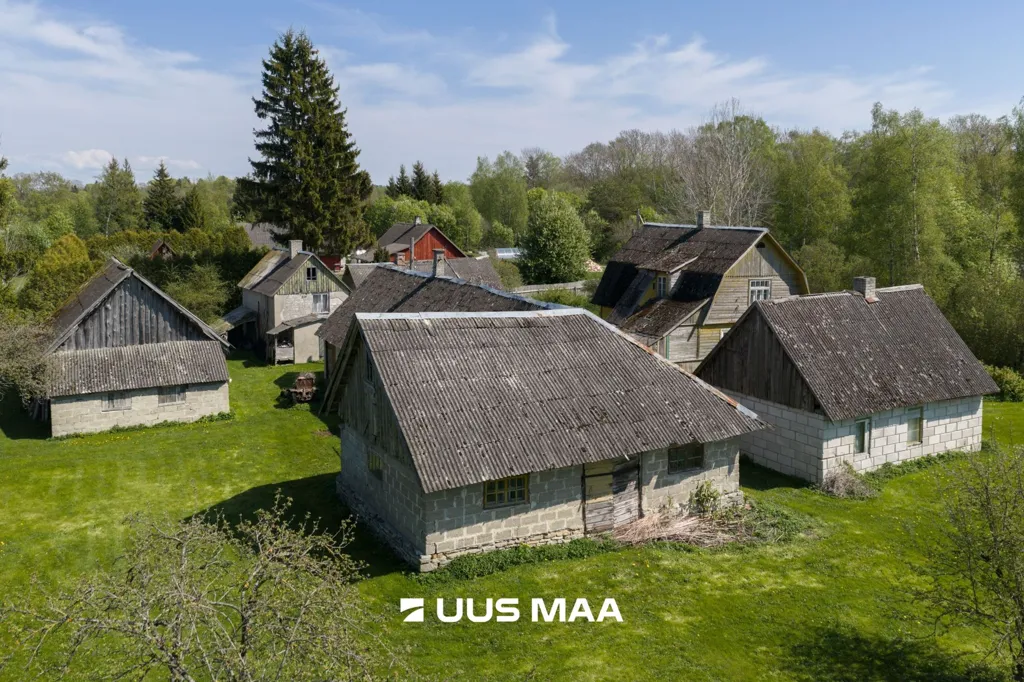 Aerial - Extensive Land with Renovation Potential in Sakla, Saaremaa