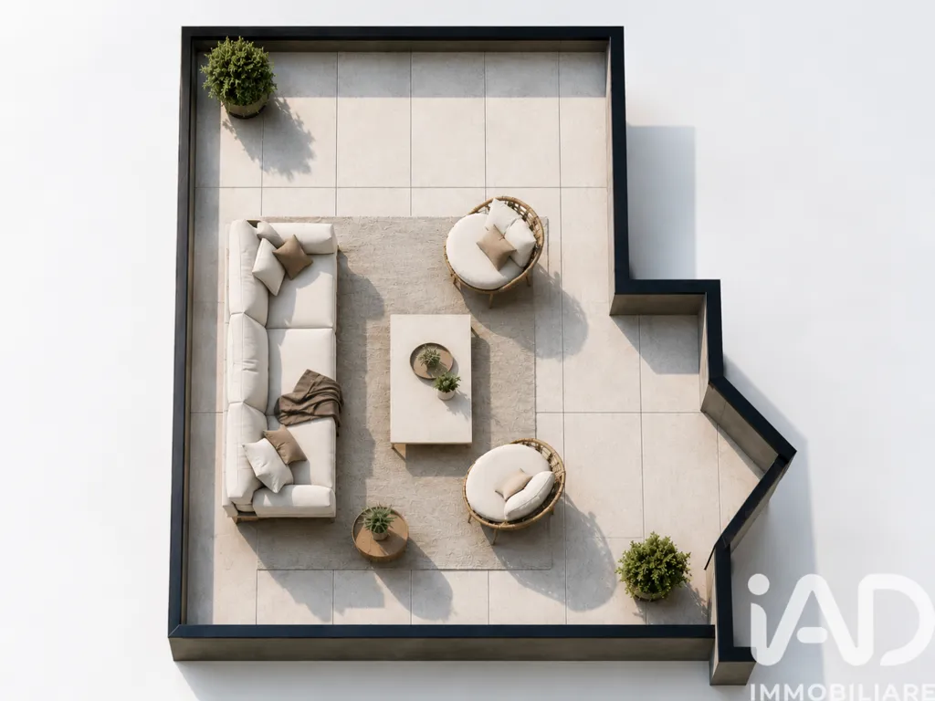 Vue aérienne - Apartment with Terrace in Palermo