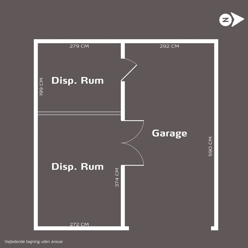 Plan - Villa with Workshop near Gudme
