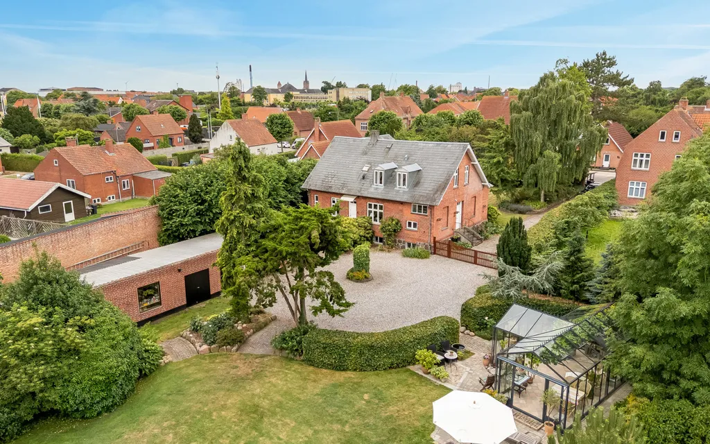 Vue aérienne - Rustic Redbrick Villa with Garden in Nakskov
