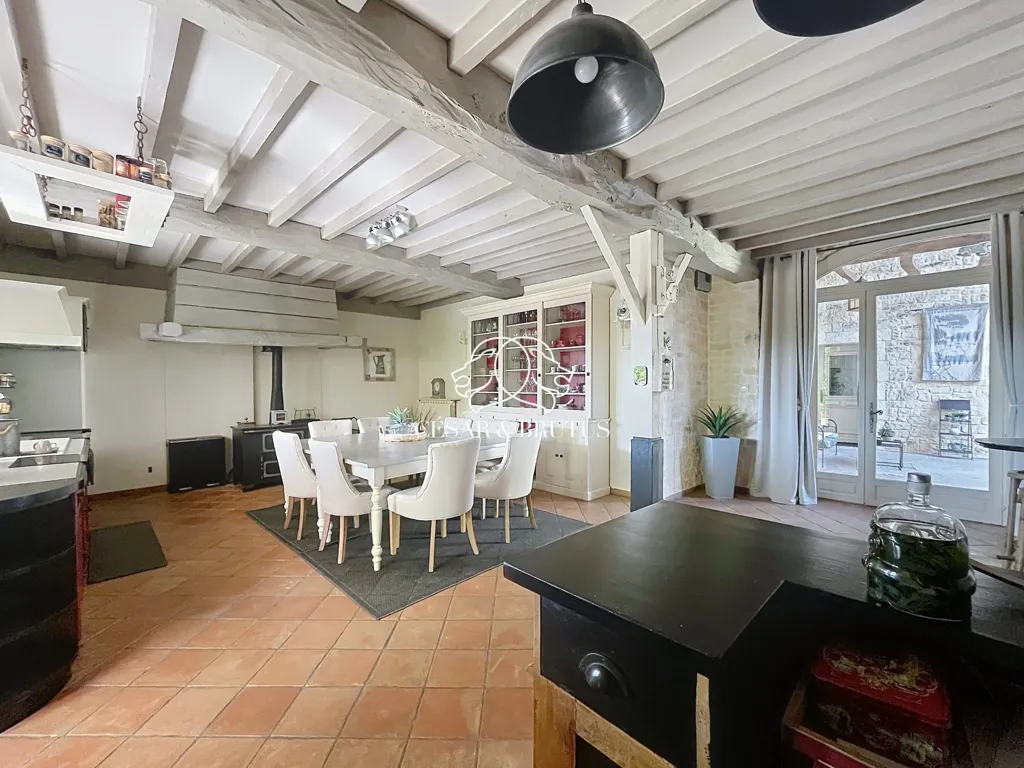 Kitchen - Rearranged House with Pool in Saint-Chef