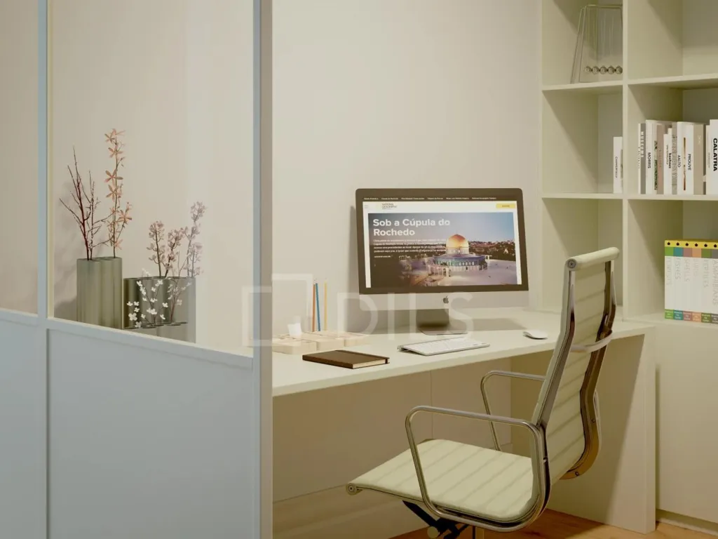 Bureau - T1 Apartment with Balcony in Porto