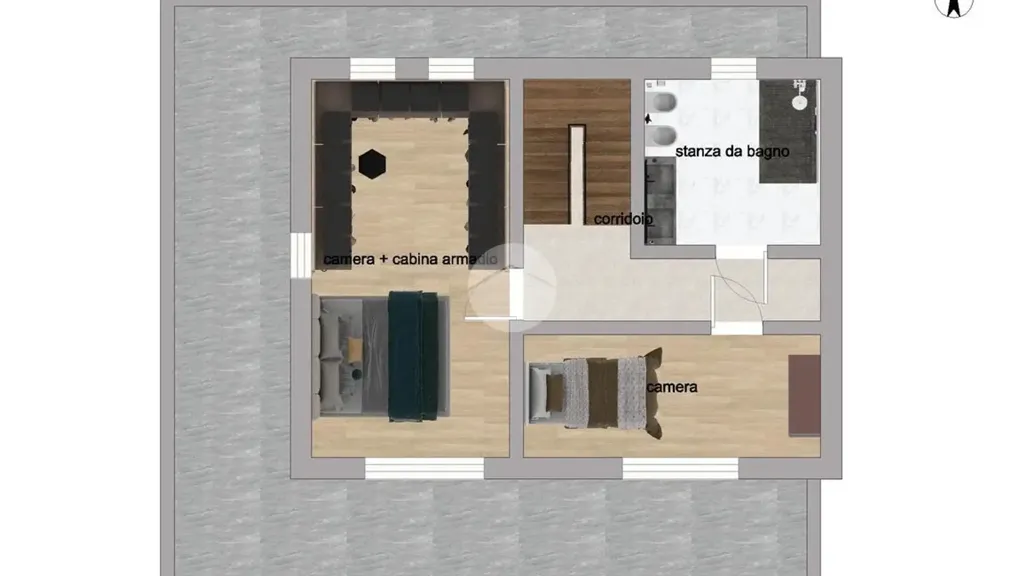 Floor Plan - Newly Constructed Villa with Terraces in Castelcovati