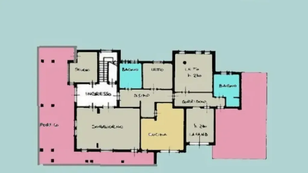 Plaan - Architect-Designed Villa with Private Garden in Soliera