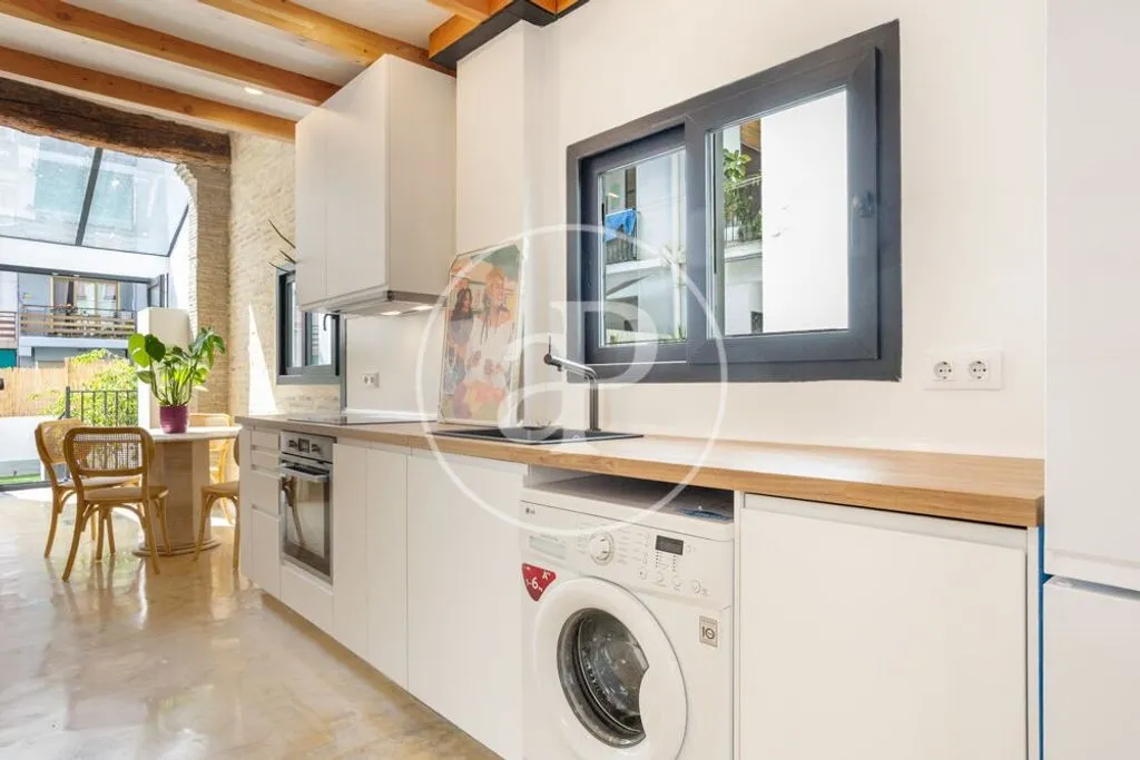 Kitchen - Duplex with Sea View in El Cabanyal-El Canyamelar