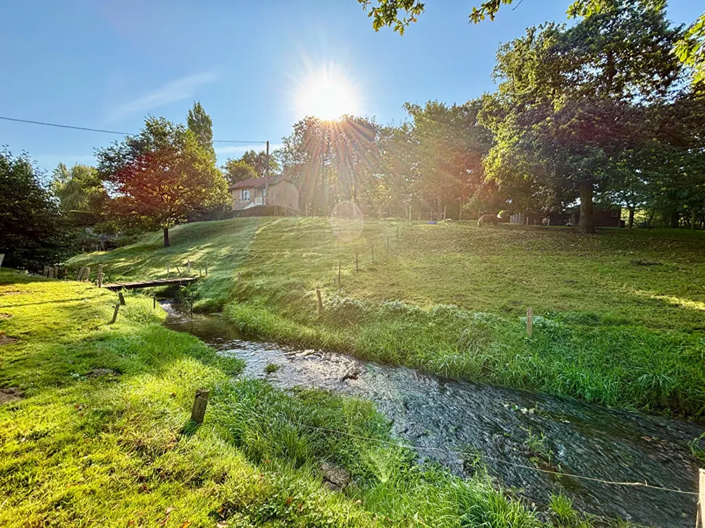 Jardin - Ancien Moulin en Pierres avec Vue sur Prairie à Ernée