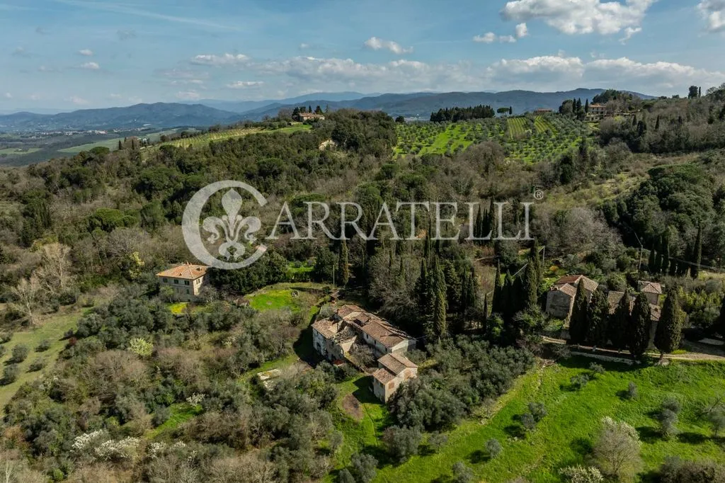 Vista aerea - Rustic Complex with Olive Grove in San Casciano