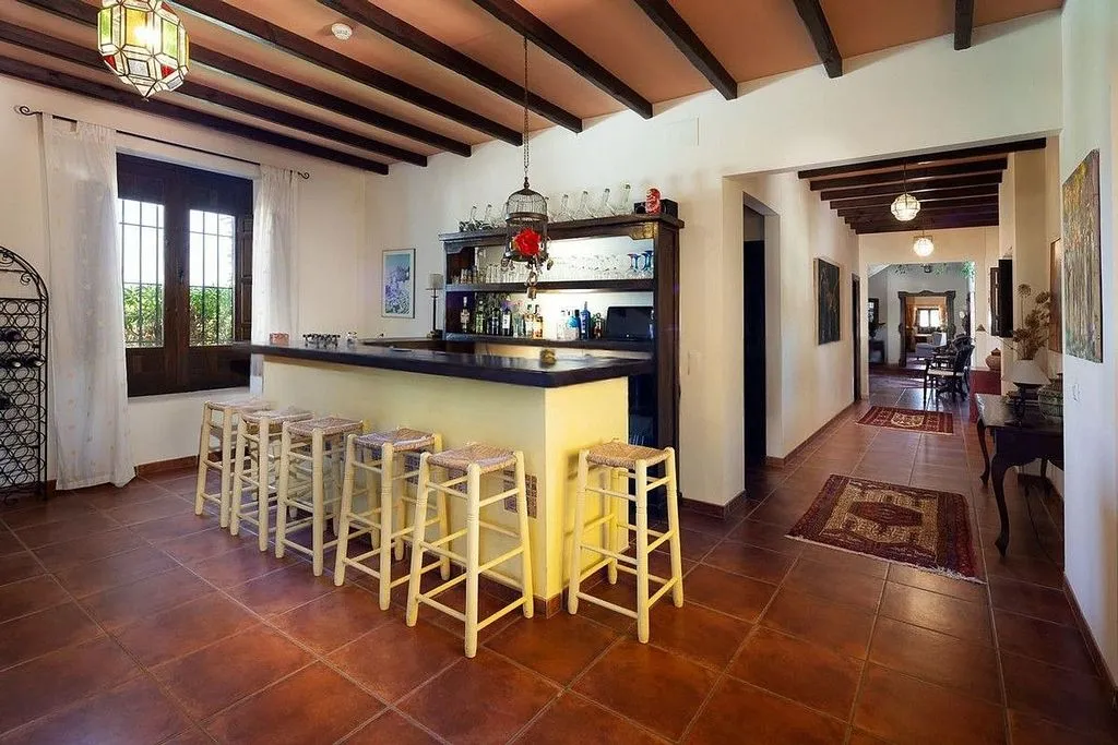 Kitchen - Andalusian Cortijo with Pool in Almogía