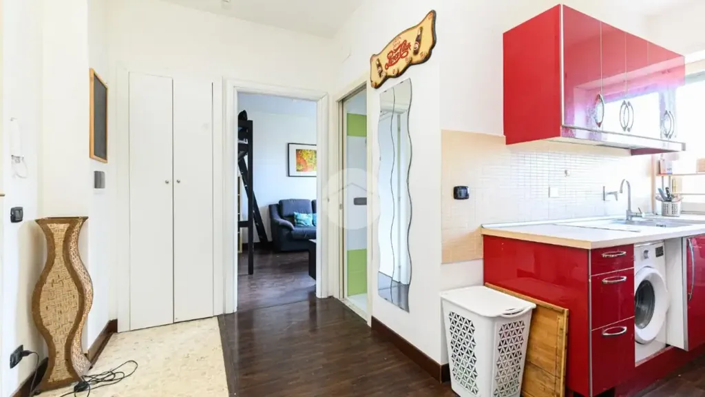 Köök - Studio Flat with Balcony in Rome
