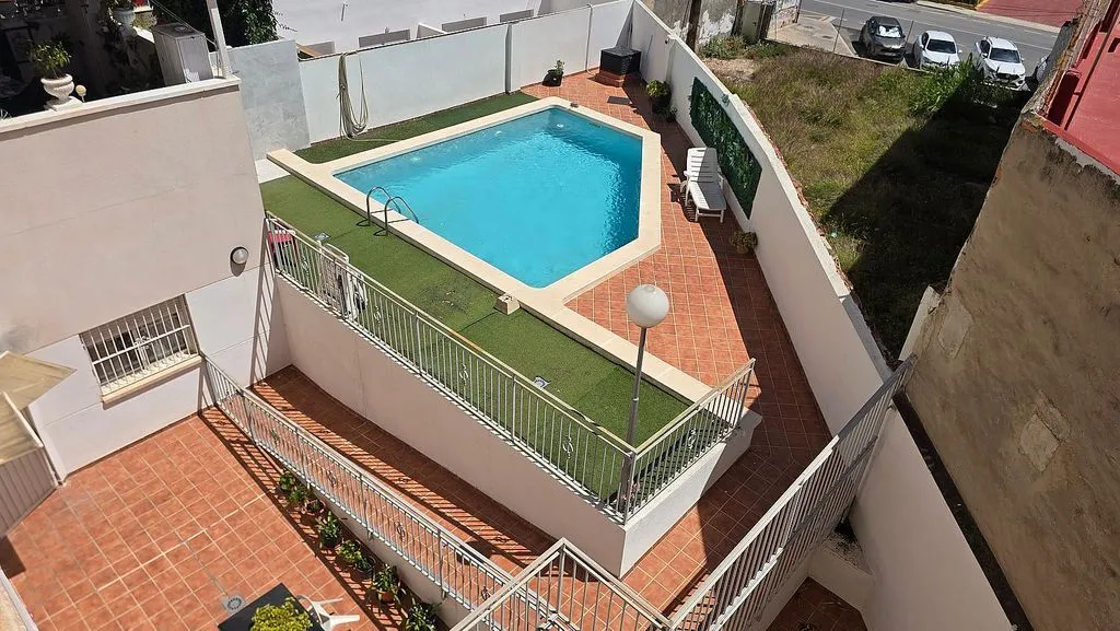 Aerial - Ground Floor Flat with Pool in Villafranqueza