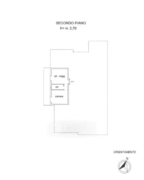 Planimetria - Bright 2-Bedroom Apartment with Balcony in Pineto