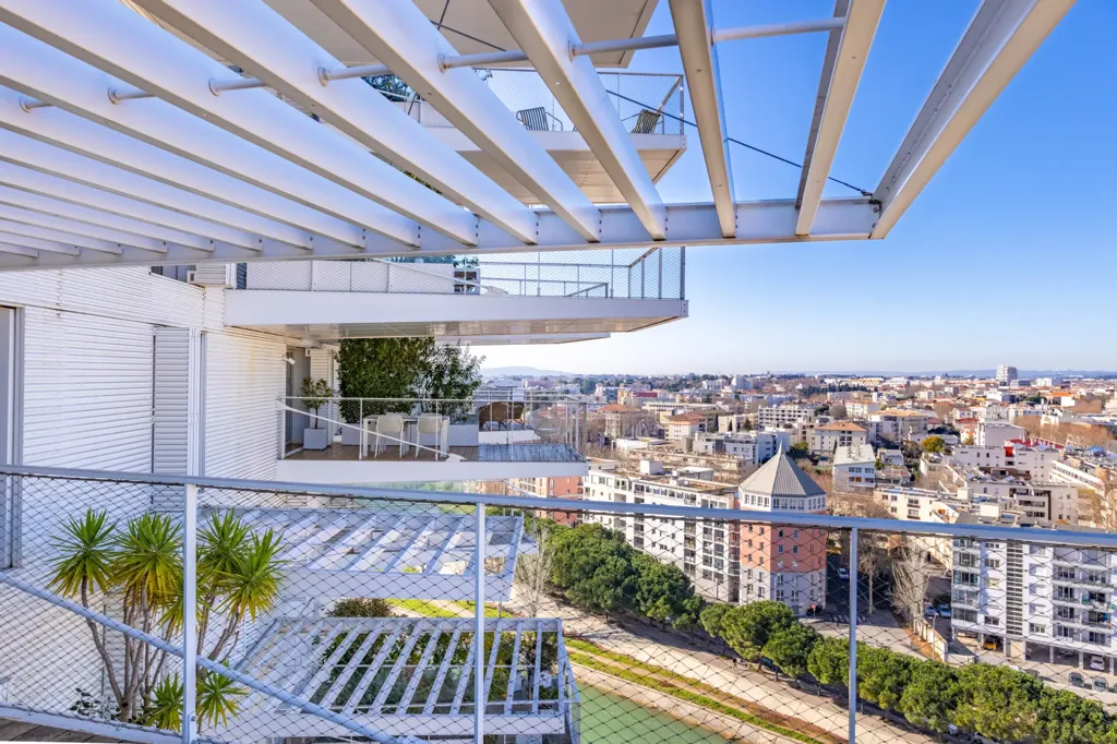 Balcon - Appartement Luxe avec Vue Panoramique à Montpellier