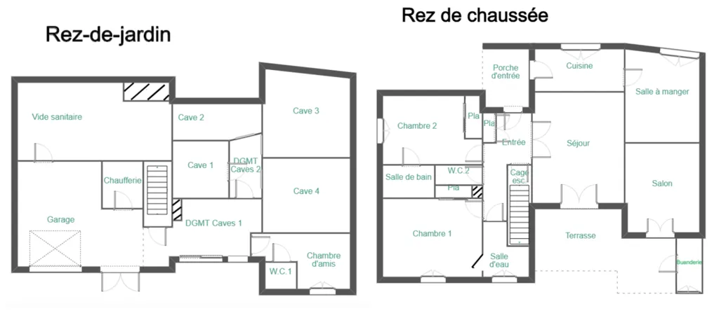 Plan - Maison avec Piscine et Vue Panoramique à Millau