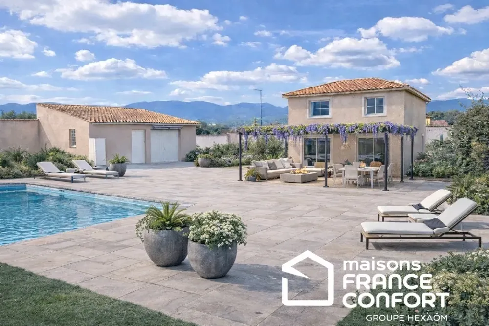 Piscina - Modern House with Pool in Pierrefeu-du-Var