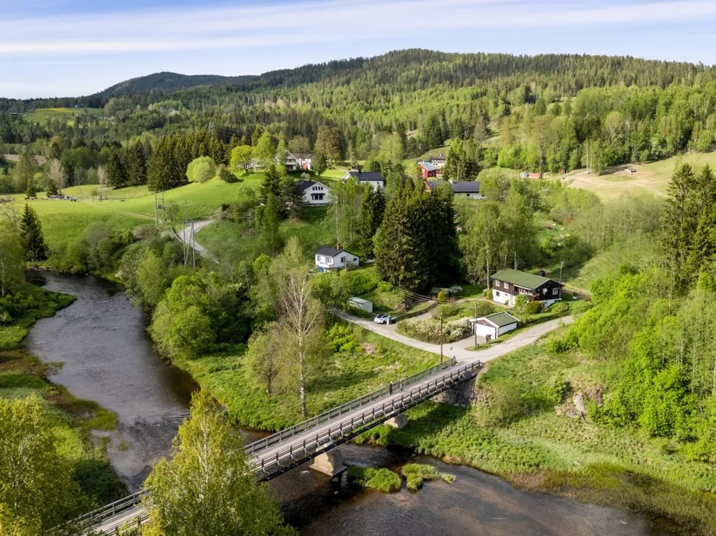 Vue aérienne - Detached House with Double Garage in Nittedal