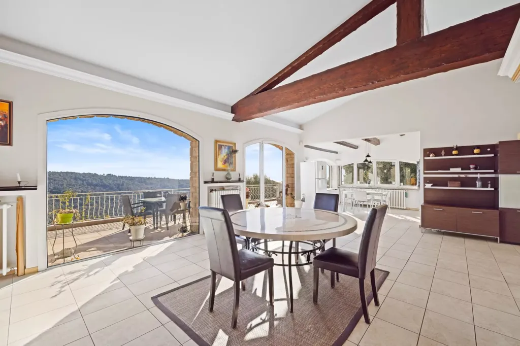 Salle à manger - Villa avec Vue Panoramique sur la Méditerranée à Vence