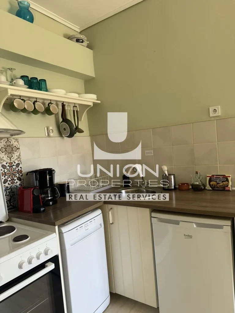 Kitchen - Furnished Apartment with Open View in Varitsa