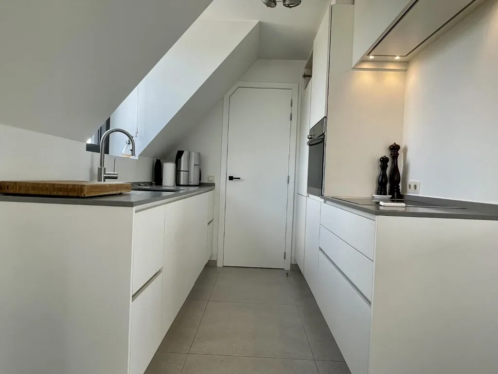 Kitchen - Apartment with Two Terraces in Kuurne