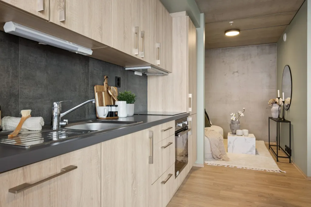 Cuisine - Modern 2-Bedroom Flat with Lift in Trondheim