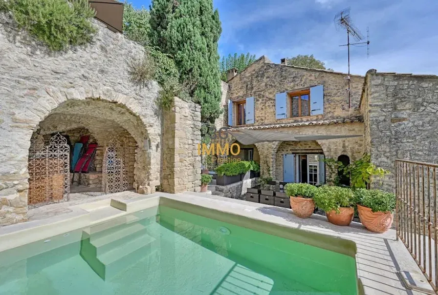 Bassein - 7-Piece Stone House with Pool near Uzès
