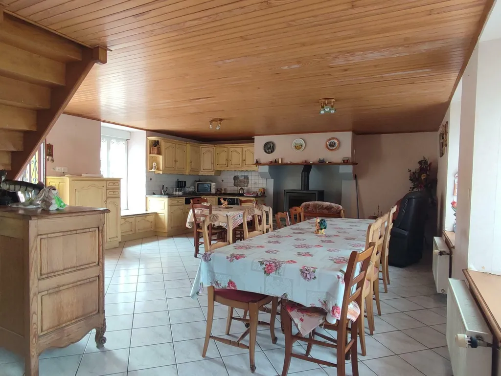 Sala da pranzo - Stone Cottage with Garden in Normandy