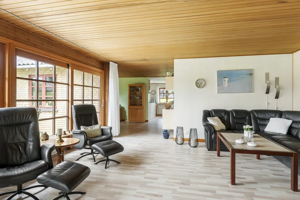 Living Room - Villa with South-Facing Terrace in Kregme
