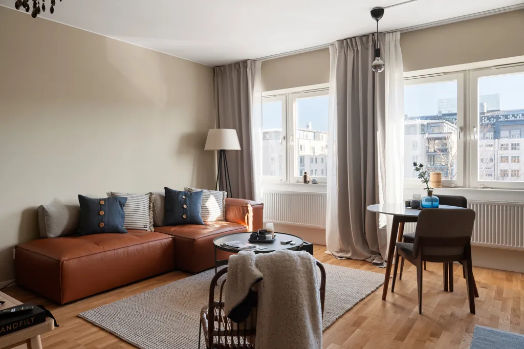 Séjour - Apartment with River View in Sundbyberg