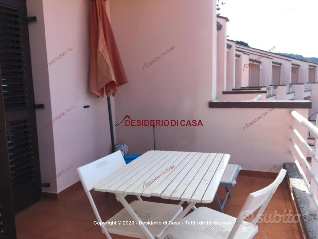 Terrasse - Semi-detached Villa with Pool in Cefalù