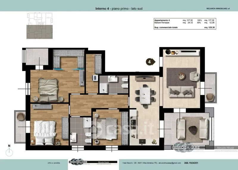 Plan - Apartment with Sea View in Tortoreto