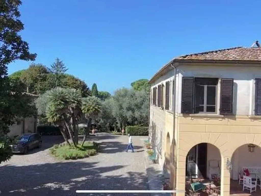 Vue aérienne - Historic Villa with Panoramic Tower in Tuscany