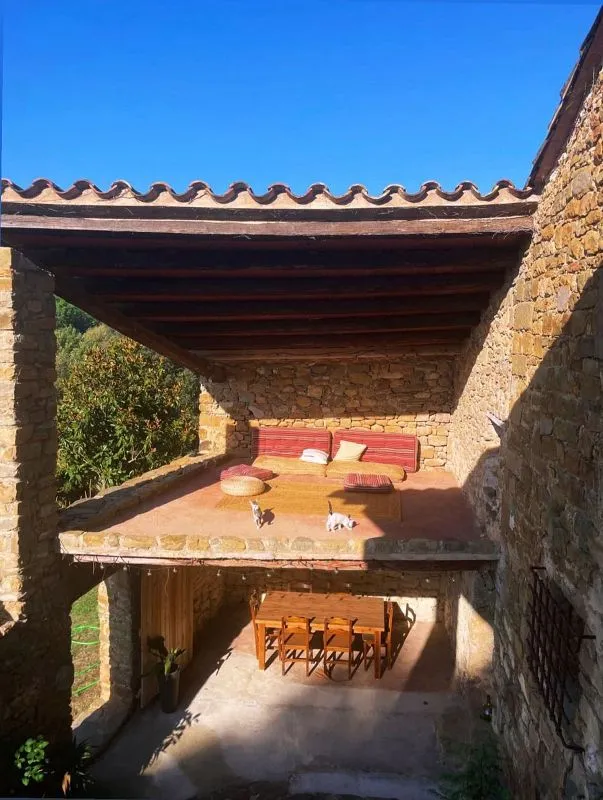 Terrasse - Rustic Chalet with Pool in Canet d'Adri