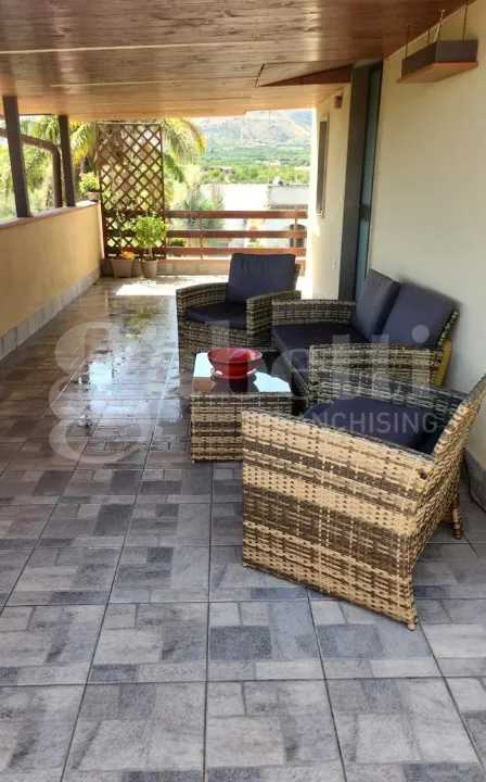 Terrasse - Villa with Sea View in Avola