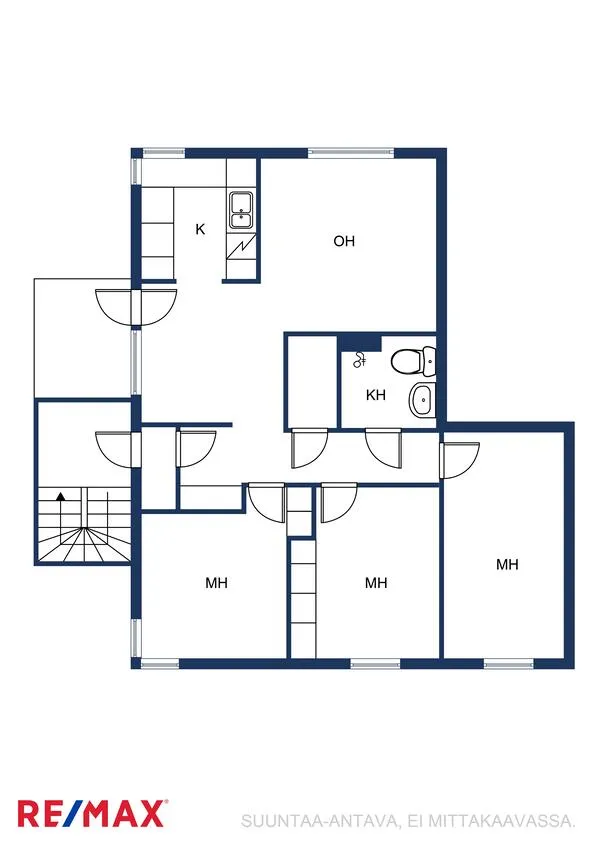Plan - Appartement 4 pièces à Helsinki