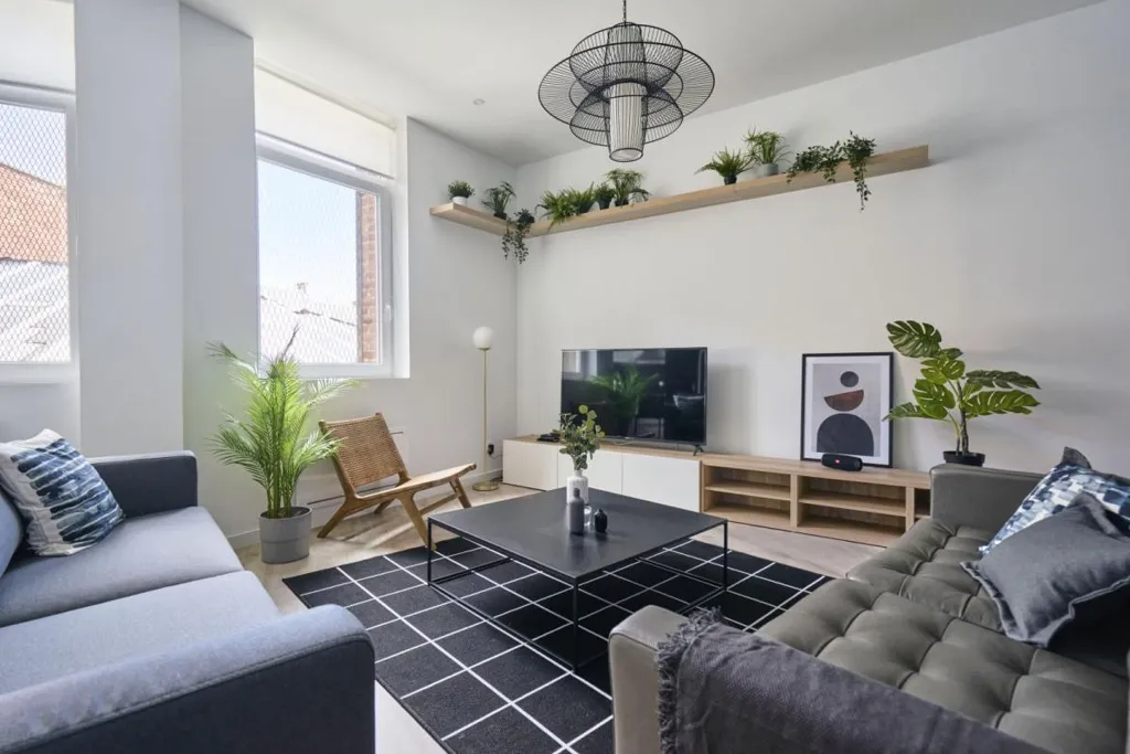 Séjour - Appartement Meublé en Hyper-centre à Amiens