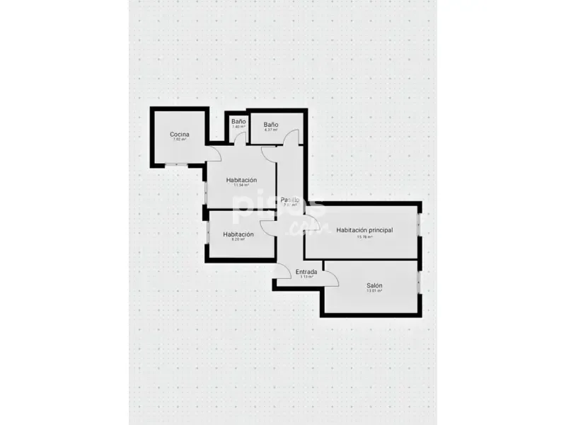 Plan - Apartment with Lift in Gijón Centre