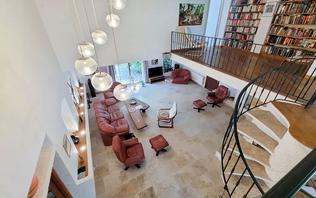 Living Room - Renaissance House with Pool in Manosque